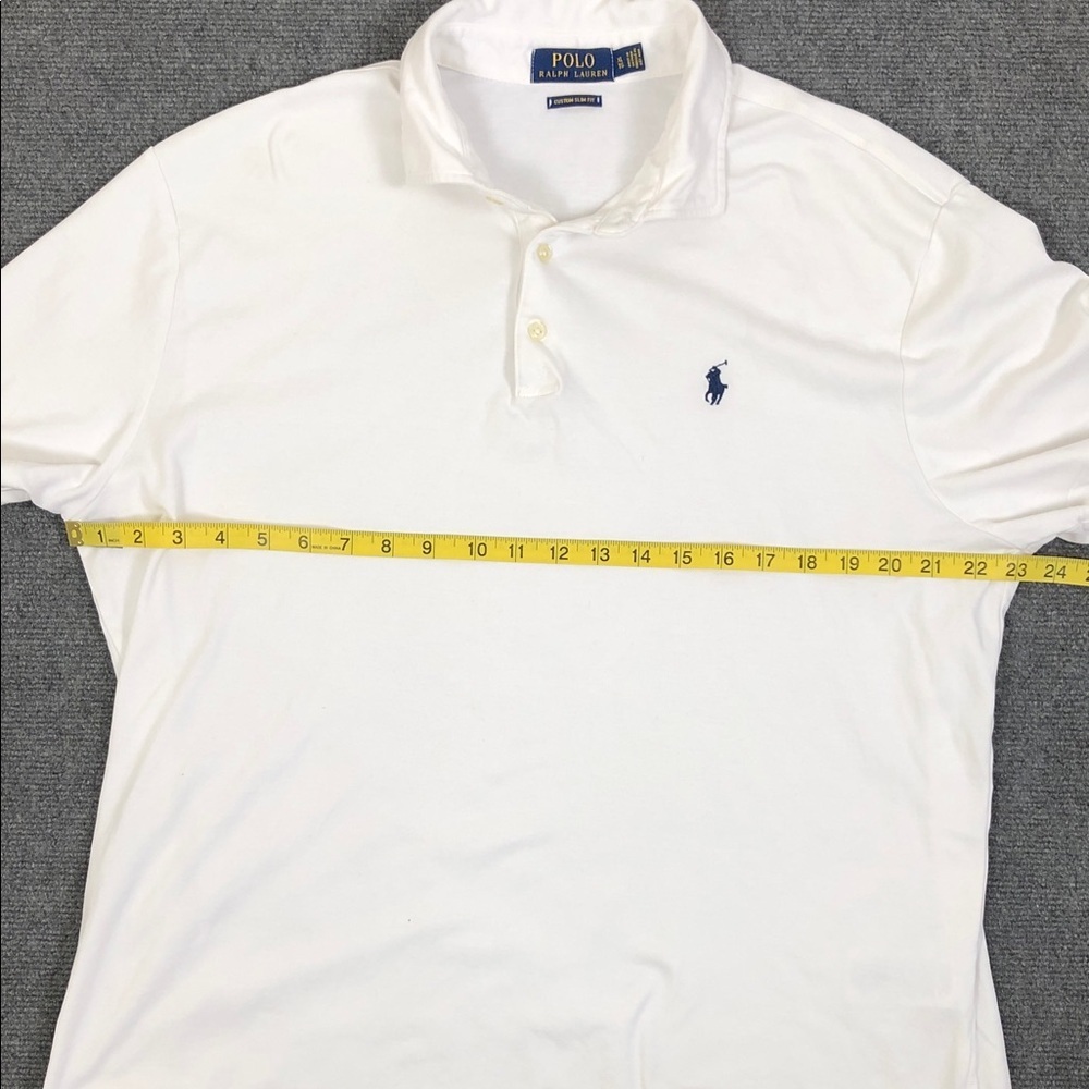Polo by Ralph Lauren White Polo with Navy Pony Embroidery Sz XL (M1) - Picture 7 of 7